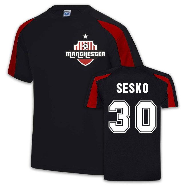 Sesko Manchester United Sport Training Jersey (Black)