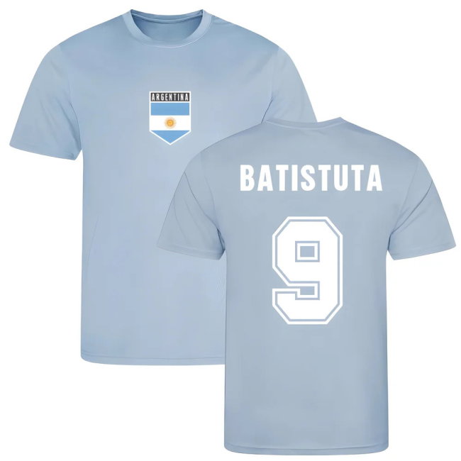 Batistuta Argentina Training Jersey (Sky Blue)