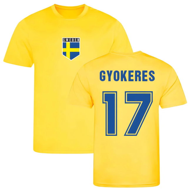 Gyokeres Sweden Training Jersey (Yellow)