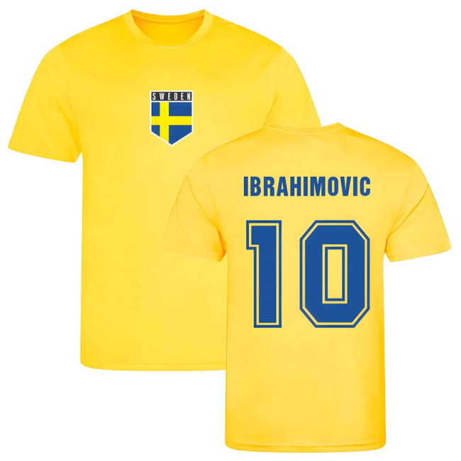 Ibrahimovic Sweden Training Jersey (Yellow)