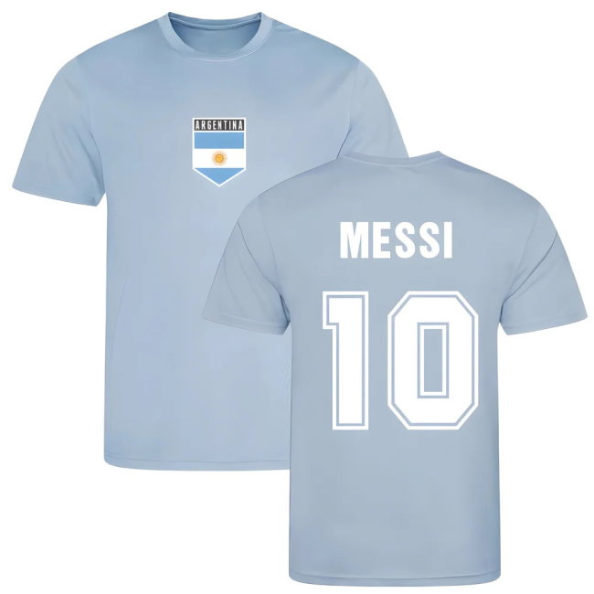 Messi Argentina Training Jersey (Sky Blue)