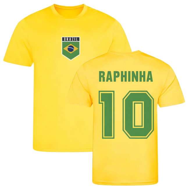 Raphinha Brazil Training Jersey (Yellow)