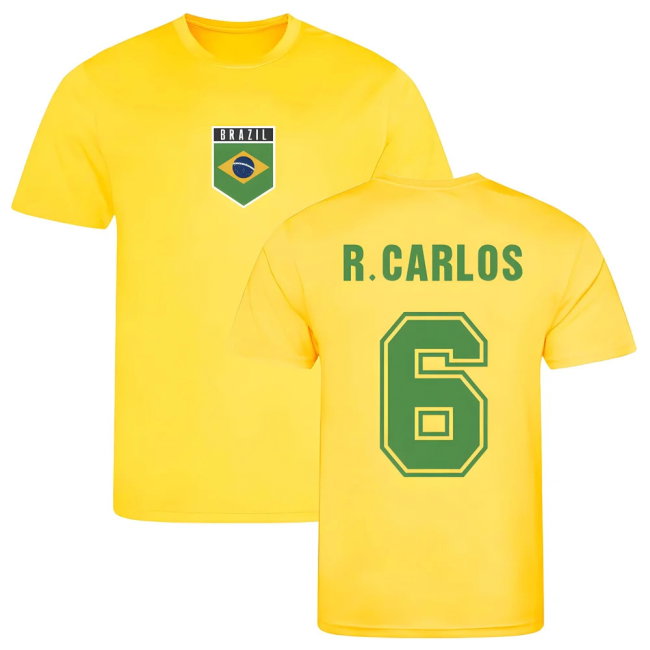 Roberto Carlos Brazil Training Jersey (Yellow)
