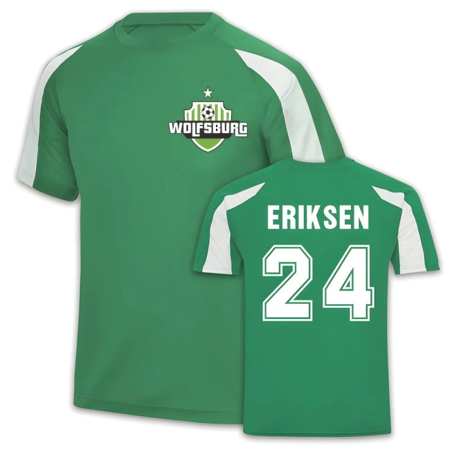 Christian Eriksen Wolfsburg Sports Training Jersey (Green)