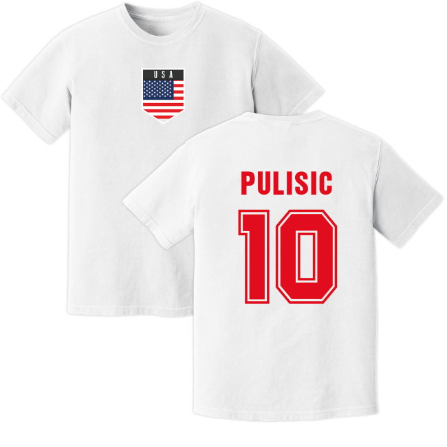 Pulisic USA Training Jersey (White)