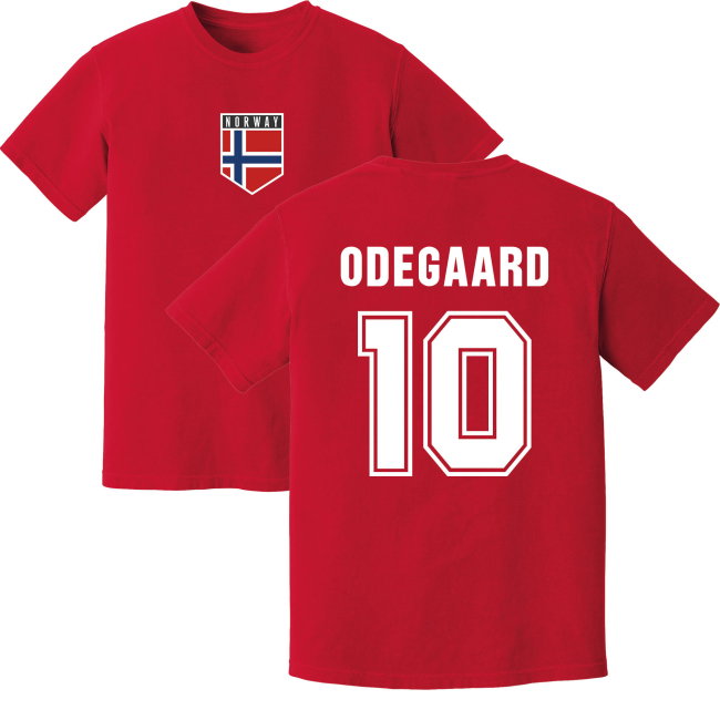 Odegaard Norway Training Jersey (Red)