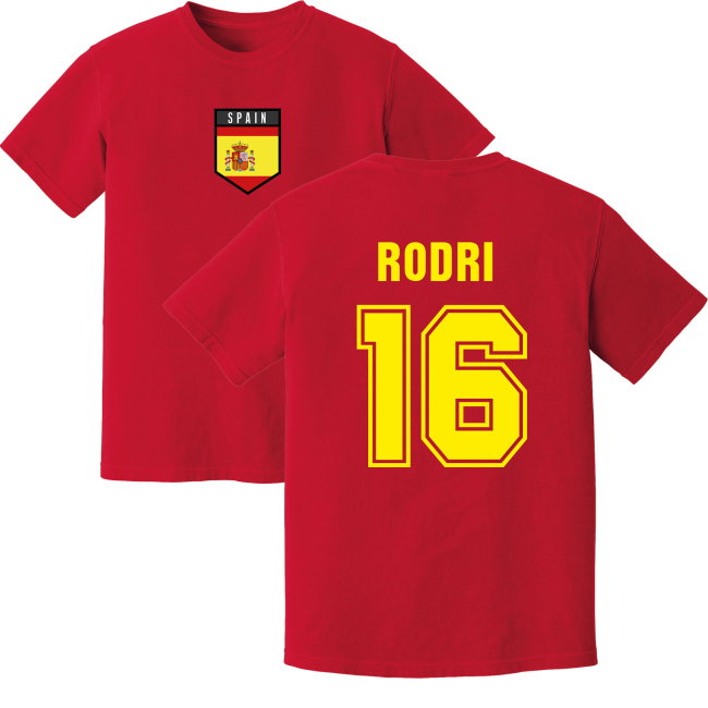 Rodri Spain Training Jersey (Red)
