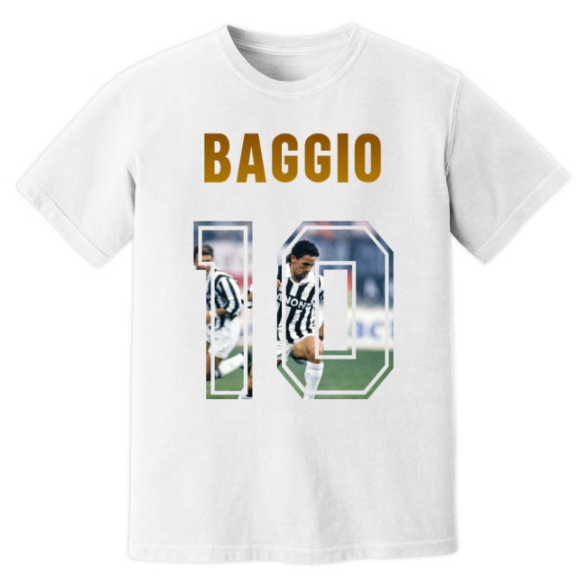 Roberto Baggio Juventus Name And Number T-Shirt (White)