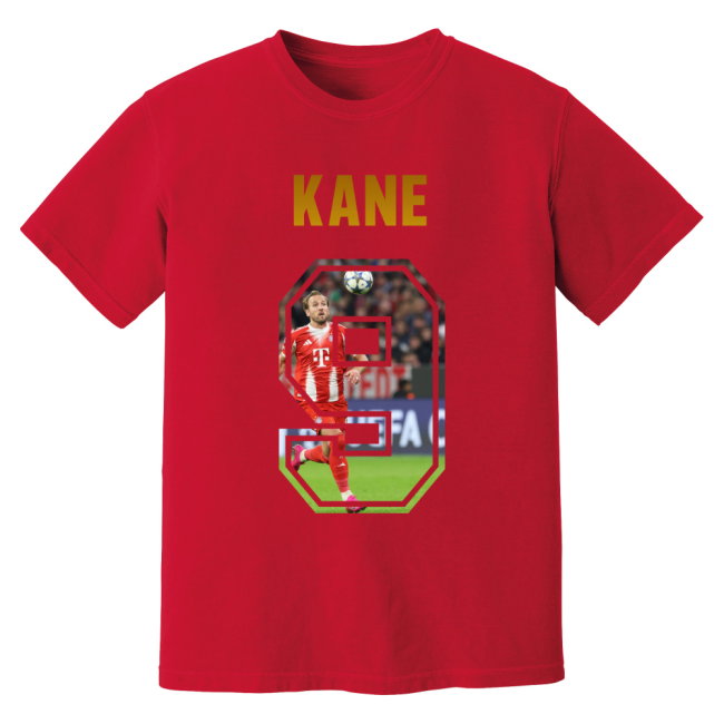 Harry Kane Bayern Munich Name And Number T-Shirt (Red)