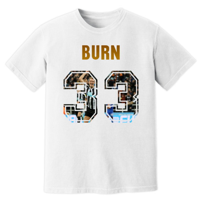 Dan Burn Newcastle United Name And Number T-Shirt (White)