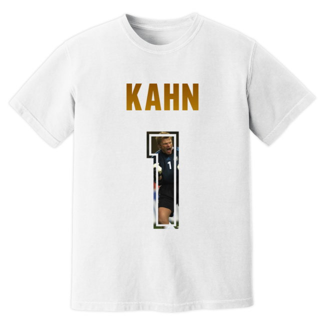 Oliver Kahn Germany Name And Number T-Shirt (White)