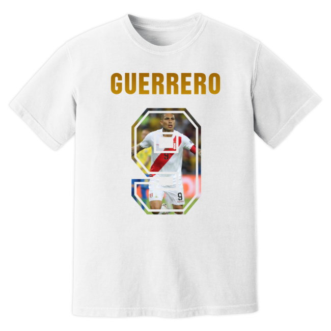Paolo Guerrero Peru Name And Number T-Shirt (White)