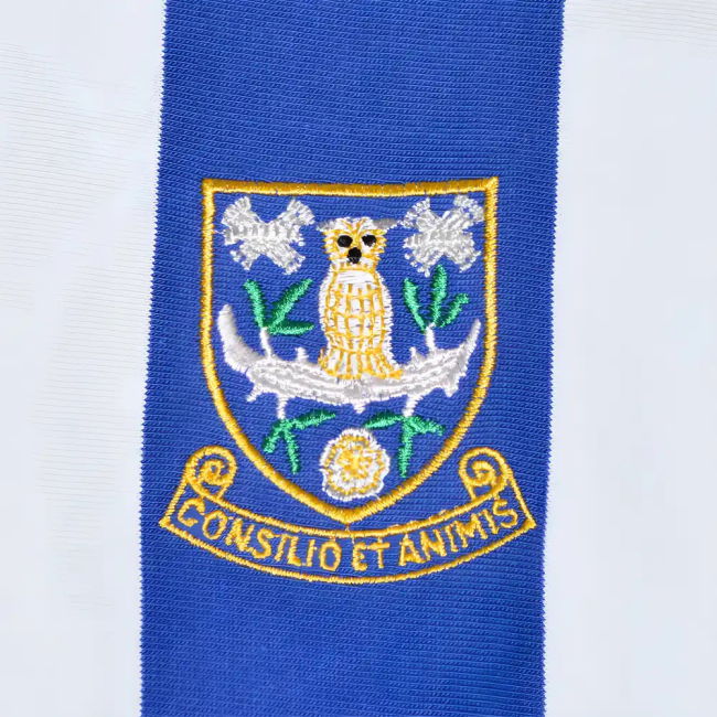 Sheffield Wednesday 1970s Kids Stripe Retro Football Shirt