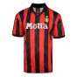 Score Draw AC Milan 1994 Retro Football Shirt (VAN BASTEN 9)