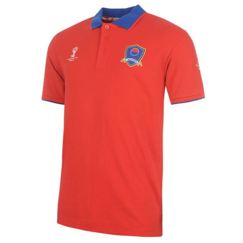 South Korea 2014 FIFA Core Polo Shirt (Red)