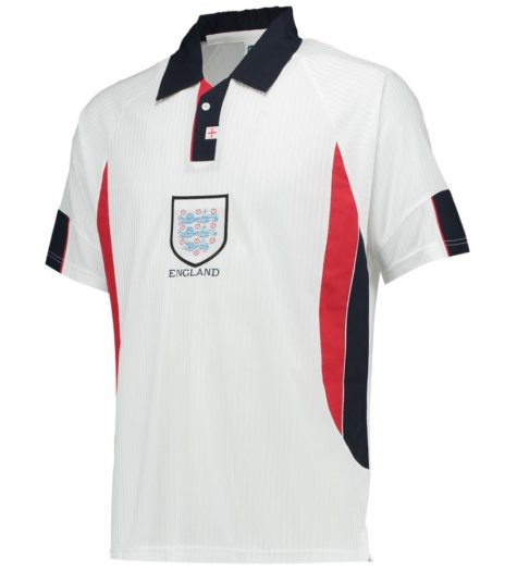 Score Draw England World Cup 1998 Home Shirt (Shearer 9)