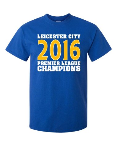 Leicester City 2016 Premier League Champions T-Shirt (Okazaki 20) Blue