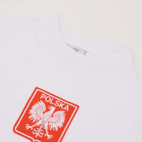 Poland 1970s White Retro Football Shirt