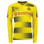 2017-18 Borussia Dortmund Long Sleeve Home Shirt (Castro 27)