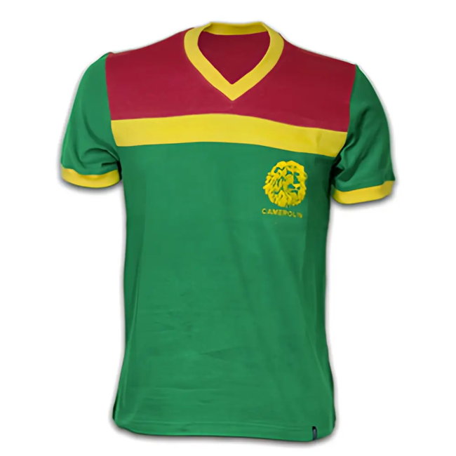 Cameroon 1989 Short Sleeve Retro Shirt 100% Cotton (MILLA 9)