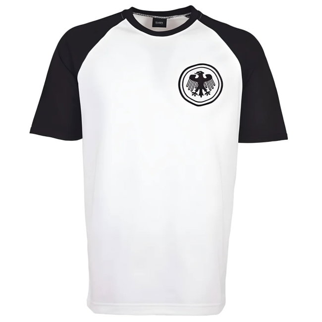 Germany Raglan Sleeve White/Black Retro T-Shirt