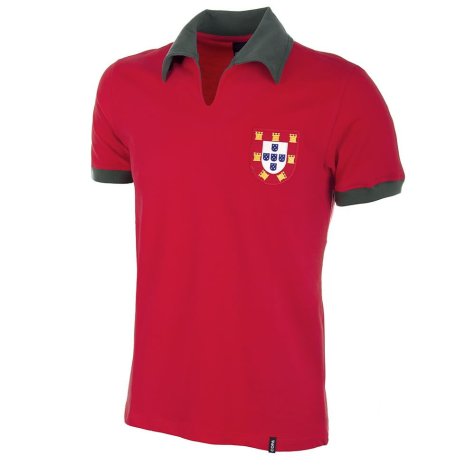 Portugal 1972 Short Sleeve Retro Football Shirt (EUSEBIO 13)