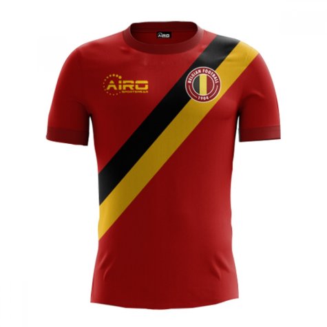 2025-2026 Belgium Airo Concept Home Shirt (Kompany 4) - Kids
