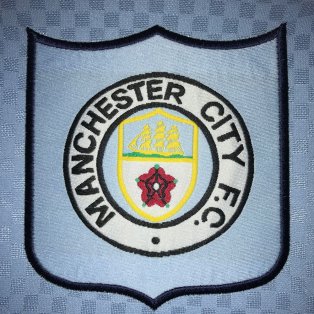 Score Draw Manchester City 1996 Away Retro Football Shirt 