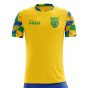 2023-2024 Brazil Home Concept Football Shirt (Your Name) -Kids