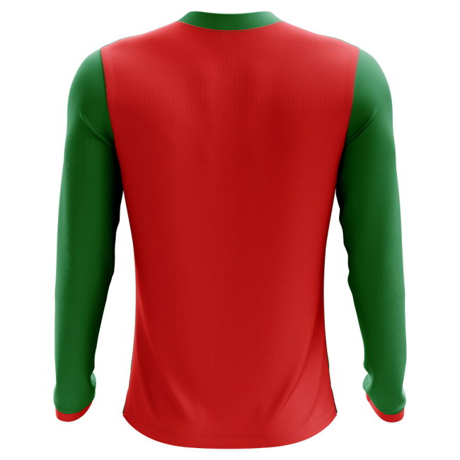 2025-2026 Morocco Long Sleeve Home Concept Football Shirt (Kids)