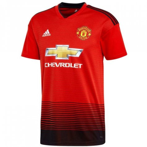 2018-2019 Man Utd Adidas Home Football Shirt (Ibrahimovic 10)