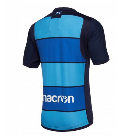 2018-2019 Scotland Macron Rugby Training Jersey (Blue) - Kids