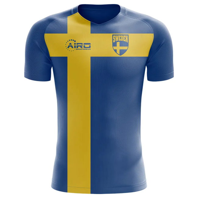 2025-2026 Sweden Flag Concept Football Shirt (Ibrahimovic 10) - Kids