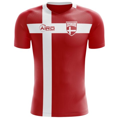 2025-2026 Denmark Flag Concept Football Shirt (Schone 19) - Kids