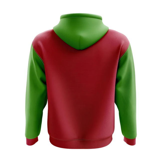 Sao Tome And Principe Concept Country Football Hoody (Red)