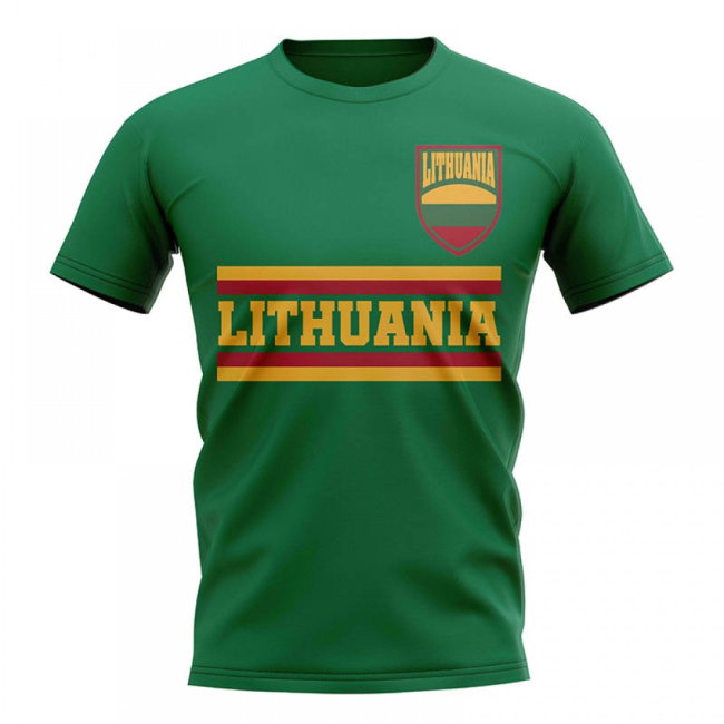Lithuania Core Football Country T-Shirt (Green)