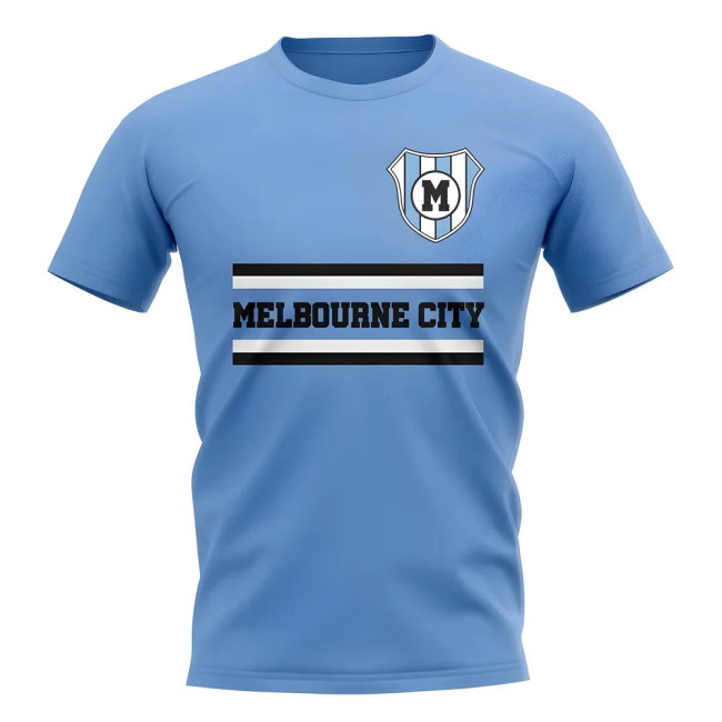 Melbourne City Core Football Club T-Shirt (Sky)