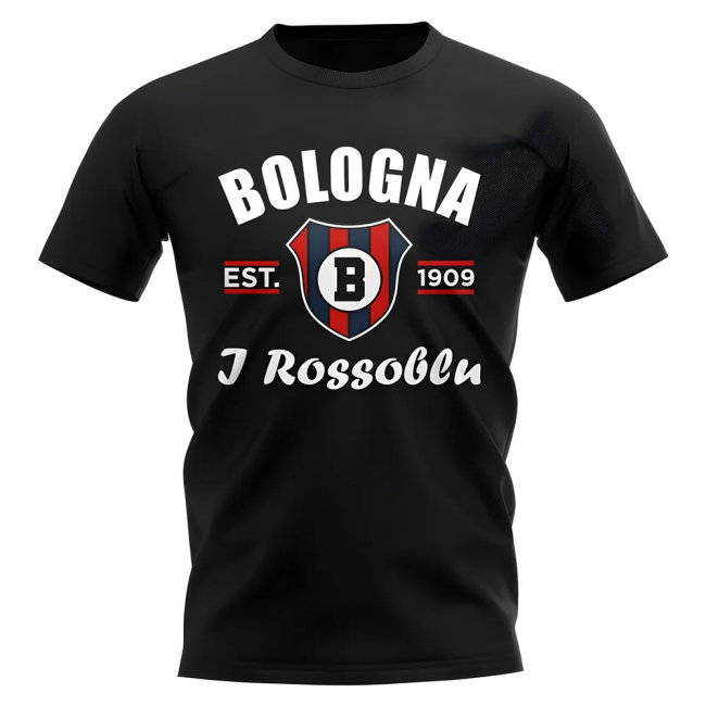 Bologna Established Football T-Shirt (Black)