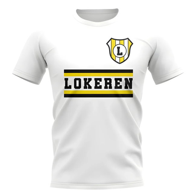 Lokeren Oost-Vlaanderen Core Football Club T-Shirt (White)
