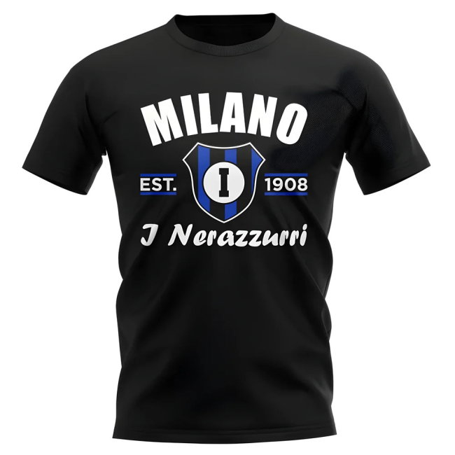 Inter Milan Established Football T-Shirt (Black)