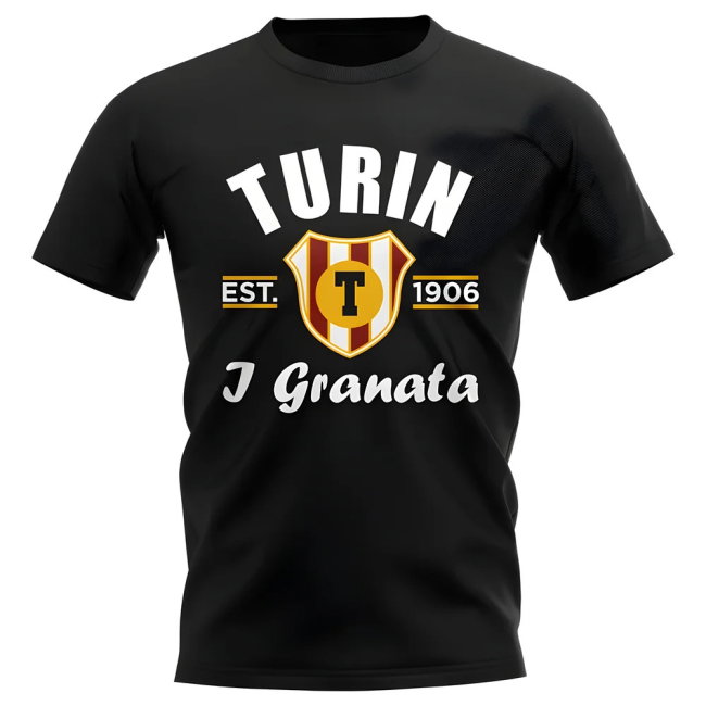 Torino Established Football T-Shirt (Black)