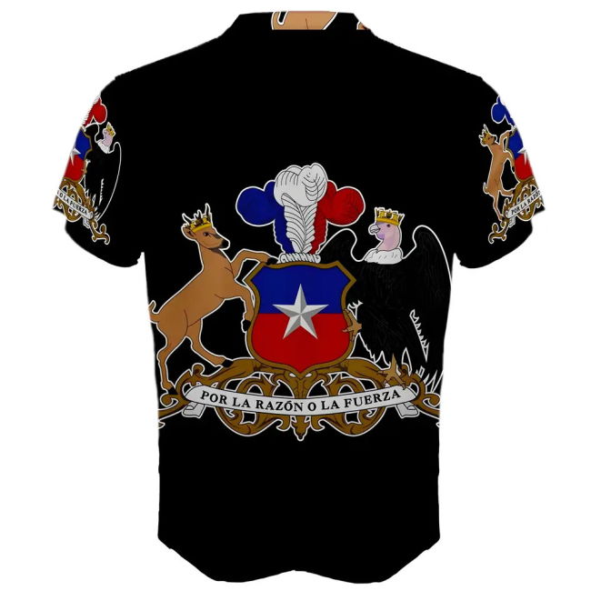Chile Coat of Arms Sublimated Sports Jersey - Kids