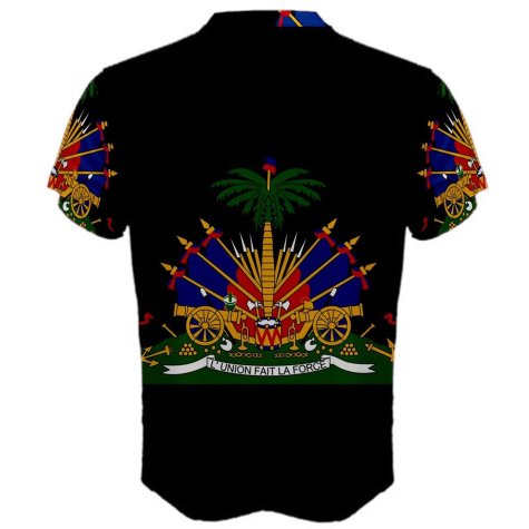 Haiti Coat of Arms Sublimated Sports Jersey - Kids
