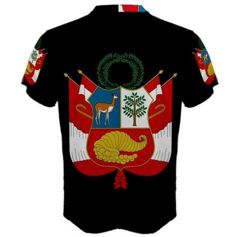 Peru Coat of Arms Sublimated Sports Jersey