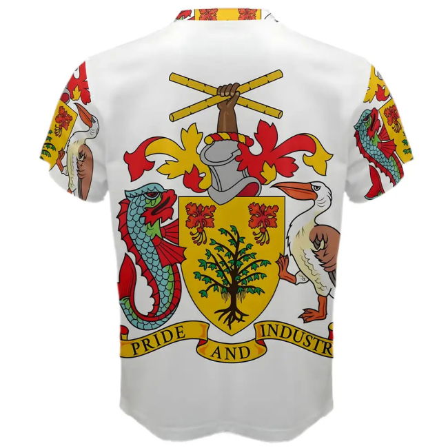 Barbados Coat of Arms Sublimated Sports Jersey - Kids