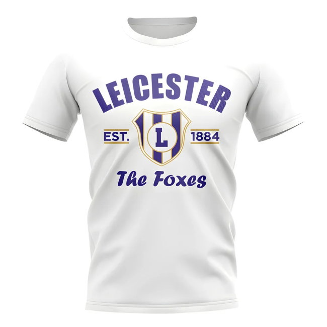 Leicester Established Football T-Shirt (White)