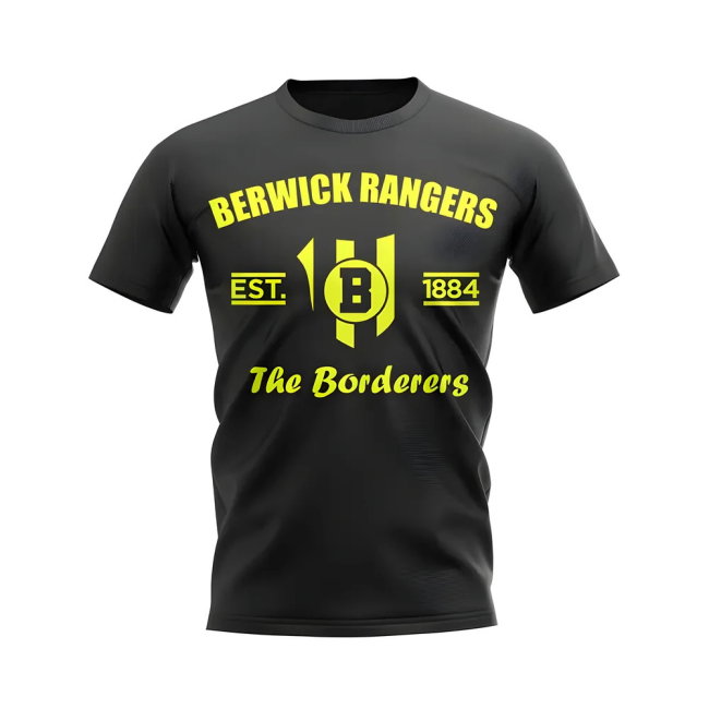 Berwick Rangers Established Football T-Shirt (Black)