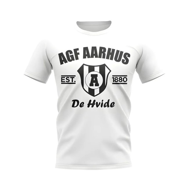 AGF Aarhus Established Football T-Shirt (White)