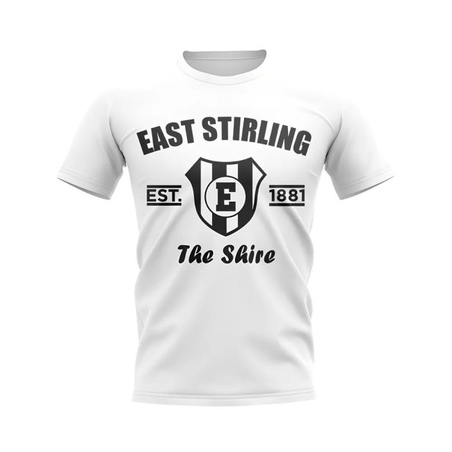 East Stirling Established Football T-Shirt (White)