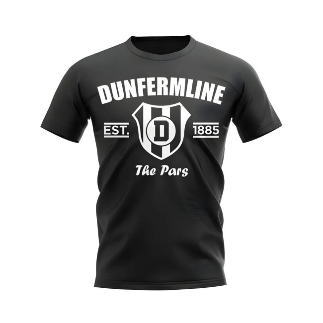 Dunfermline Established Football T-Shirt (Black)